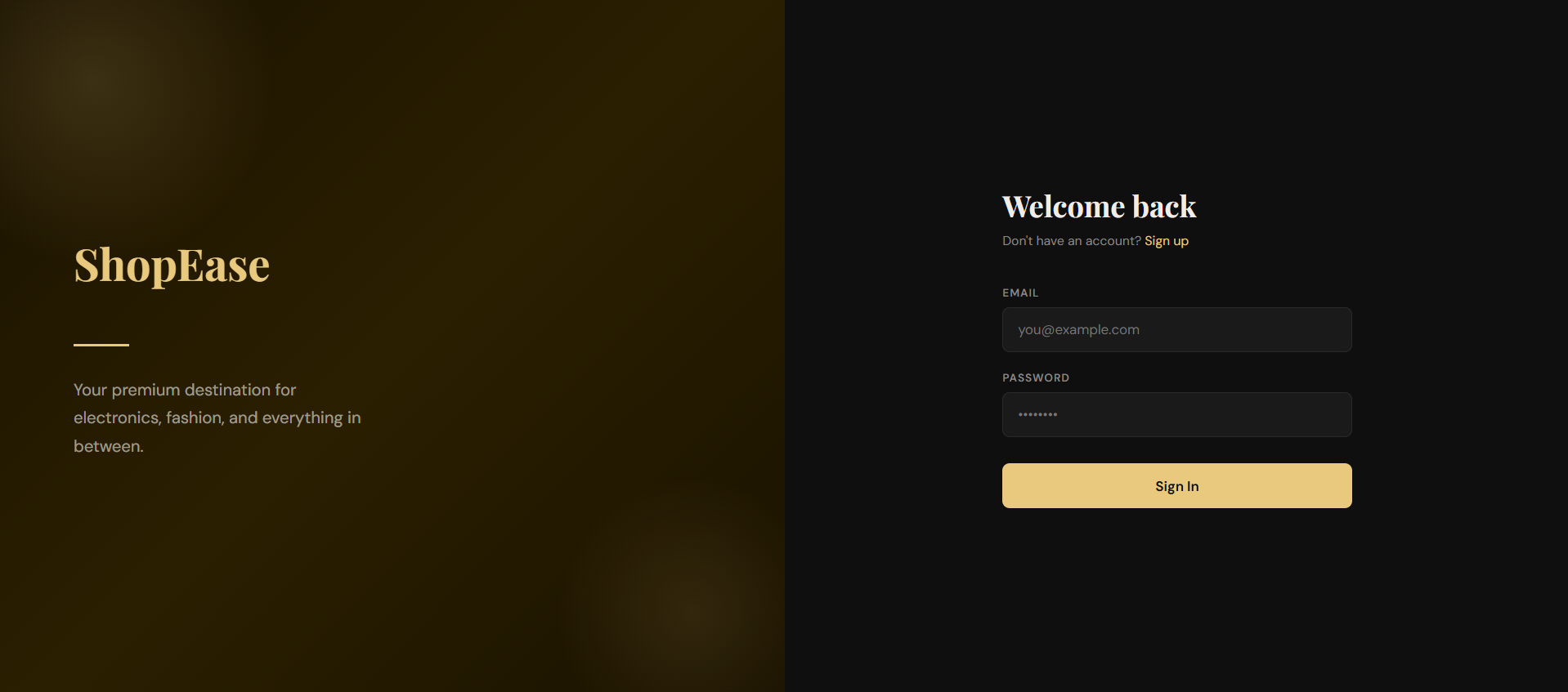 ShopEase – Full-Stack E-Commerce Platform